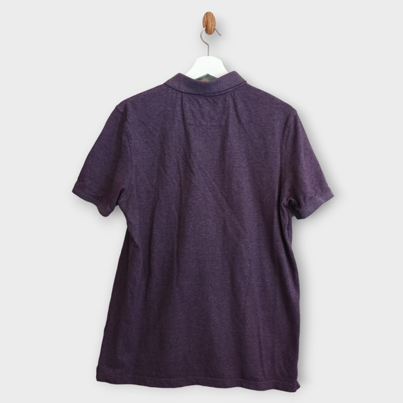 Banana Republic Shirt Men's Large Purple Elephant Logo Casual Preppy Office Polo - Picture 2 of 5